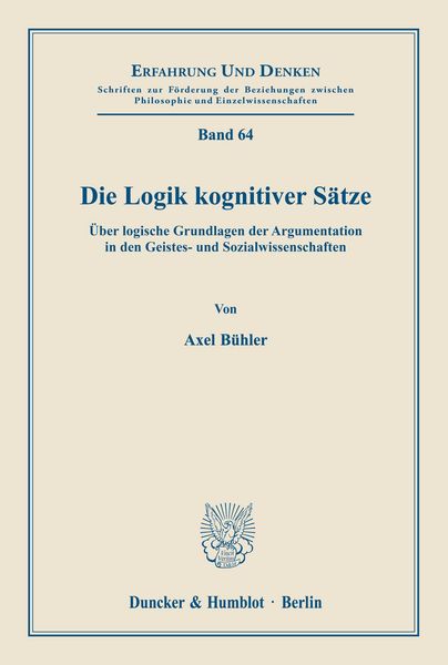 Produktbild: Die Logik kognitiver S&auml;tze.