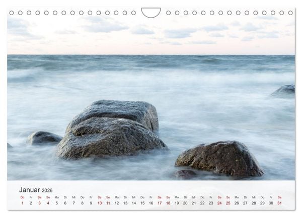 Produktbild: Nat&uuml;rliches R&uuml;gen und Hiddensee (Wandkalender 2026 DIN A4 quer), CALVENDO Monatskalender
