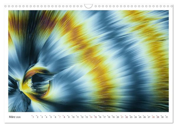 Produktbild: Fantastische Welten Mikrokristalle (Wandkalender 2026 DIN A3 quer), CALVENDO Monatskalender