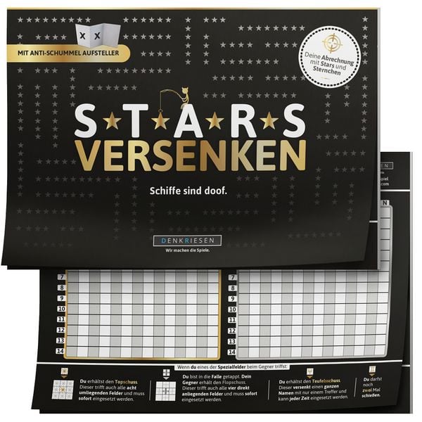 Produktbild: DENKRIESEN - STARS VERSENKEN Schiffe sind doof - Schiffe versenken neu aufgelegt