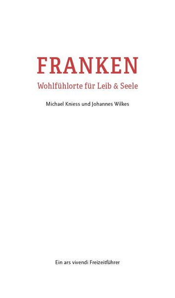 Produktbild: Franken - Wohlf&uuml;hlorte f&uuml;r Leib und Seele