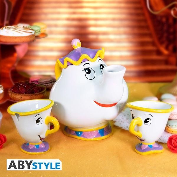 DISNEY Teapot set Mrs. Potts and Chip