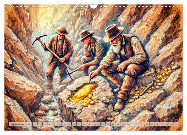 Produktbild: Auf den Spuren des Goldes - Vom Goldrausch am Yukon River (Wandkalender 2026 DIN A3 quer), CALVENDO Monatskalender