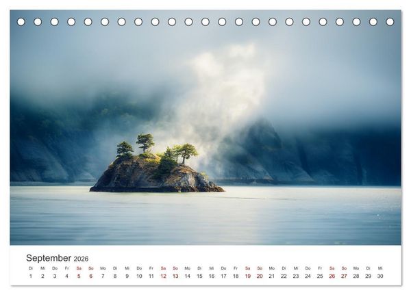 Produktbild: Die Seele Alaskas - Gew&auml;sser des Nordens (Tischkalender 2026 DIN A5 quer), CALVENDO Monatskalender