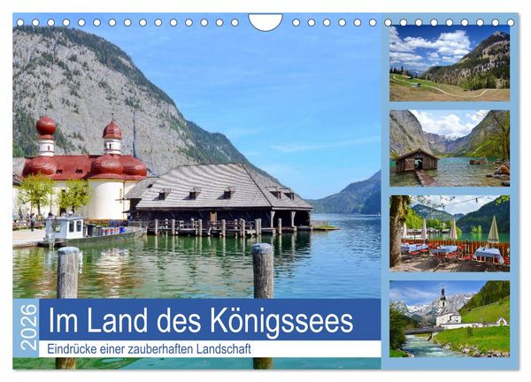 Im Land des Königssees (Wandkalender 2026 DIN A4 quer), CALVENDO Monatskalender