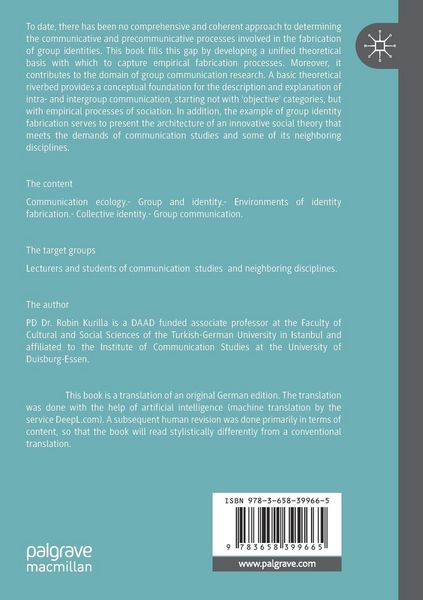 Produktbild: Group Identity Fabrication Theory