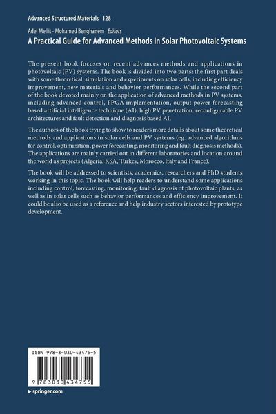 Produktbild: A Practical Guide for Advanced Methods in Solar Photovoltaic Systems