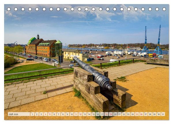Produktbild: Rostock Impressionen (Tischkalender 2026 DIN A5 quer), CALVENDO Monatskalender