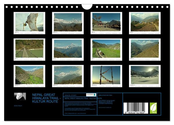 Produktbild: NEPAL GREAT HIMALAYA TRAIL - KULTUR ROUTE (Wandkalender 2026 DIN A4 quer), CALVENDO Monatskalender