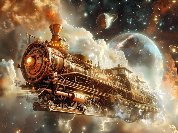Produktbild: CALVENDO Puzzle Ein Motiv aus dem Kalender "Steampunk im Weltall" | 1000 Teile Lege-Gr&ouml;&szlig;e 64x48cm Foto-Puzzle f&uuml;r gl&uuml;ckliche Stunden