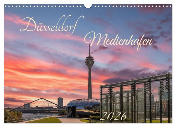 Düsseldorf Medienhafen (Wandkalender 2026 DIN A3 quer), CALVENDO Monatskalender