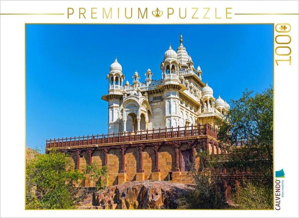 Produktbild: CALVENDO Puzzle Jaswant Thada in Jodhpur | 1000 Teile Lege-Gr&ouml;&szlig;e 64x48cm Foto-Puzzle f&uuml;r gl&uuml;ckliche Stunden