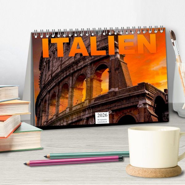 Produktbild: Italien - S&uuml;deuropa (Tischkalender 2026 DIN A5 quer), CALVENDO Monatskalender
