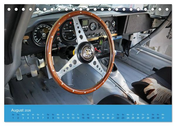 Produktbild: Jaguar E-Type Memorial (Tischkalender 2026 DIN A5 quer), CALVENDO Monatskalender