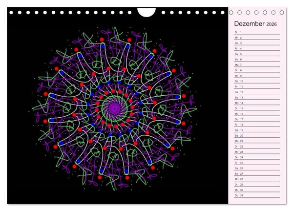 Produktbild: Filigran - Mandalas (Wandkalender 2026 DIN A4 quer), CALVENDO Monatskalender