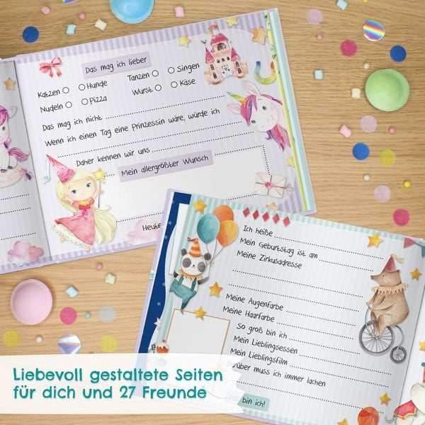 Produktbild: Freundebuch - Meine Schulfreunde - Design 1 - lila Cover