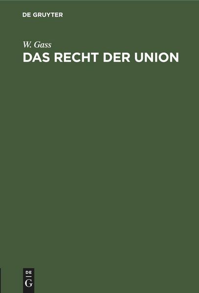 Produktbild: Das Recht der Union