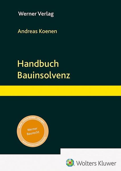 Produktbild: Handbuch Bauinsolvenz