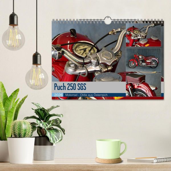 Produktbild: Puch 250 SGS Motorrad - Oldie aus &Ouml;sterreich (Wandkalender 2026 DIN A4 quer), CALVENDO Monatskalender