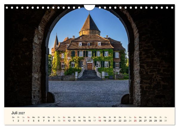 Produktbild: Schl&ouml;sser und Burgen in NRW (Wandkalender 2027 DIN A4 quer), CALVENDO Monatskalender
