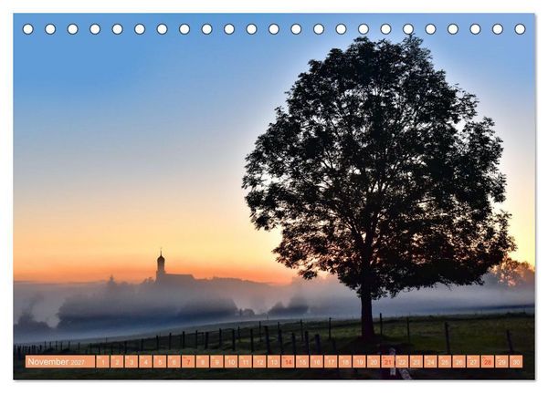 Produktbild: Kirchen und Kapellen in Bayern (Tischkalender 2027 DIN A5 quer), CALVENDO Monatskalender