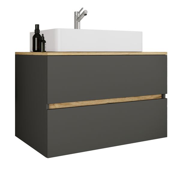 Produktbild: 2 tlg. Badm&ouml;bel-Set mit Waschbecken Cosila-A 80 cm