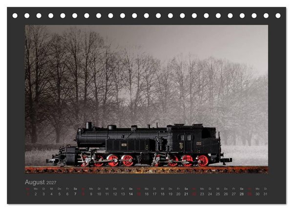 Produktbild: Dampflokomotiven in Spur N (Tischkalender 2027 DIN A5 quer), CALVENDO Monatskalender