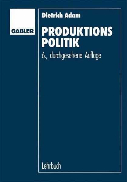 Produktbild: Produktionspolitik