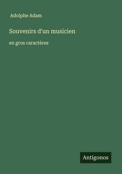 Produktbild: Souvenirs d'un musicien
