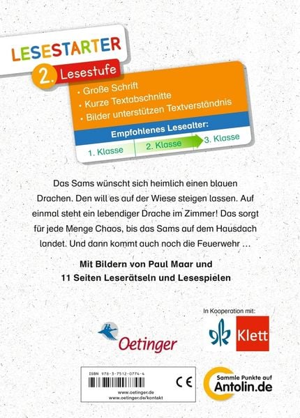 Produktbild: Das Sams wünscht sich einen Drachen