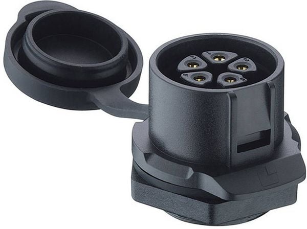 Lutronic 0272 04 Rundsteckverbinder Kupplung, Einbau Gesamtpolzahl: 4 1St.