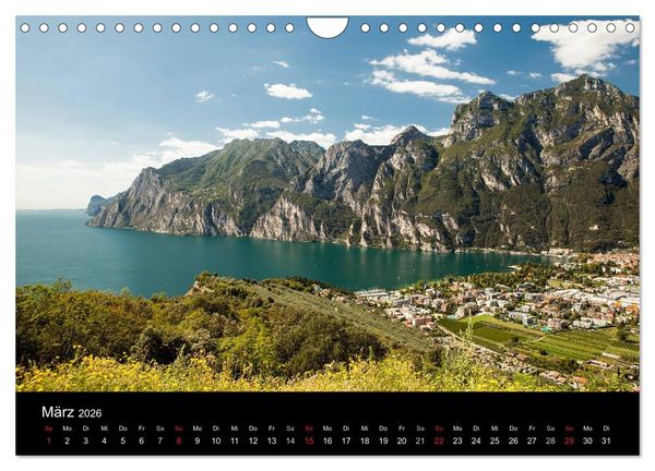 Produktbild: Die sch&ouml;nste Seite am Gardasee (Wandkalender 2026 DIN A4 quer), CALVENDO Monatskalender