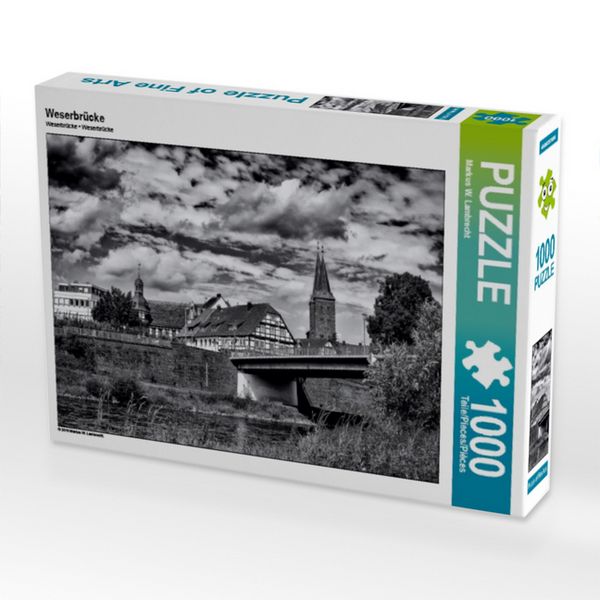 Produktbild: CALVENDO Puzzle Weserbr&uuml;cke | 1000 Teile Lege-Gr&ouml;&szlig;e 64 &times; 48 cm Foto-Puzzle f&uuml;r gl&uuml;ckliche Stunden