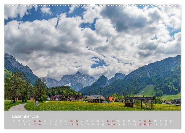 Produktbild: Die Julischen Alpen (hochwertiger Premium Wandkalender 2026 DIN A2 quer), Kunstdruck in Hochglanz