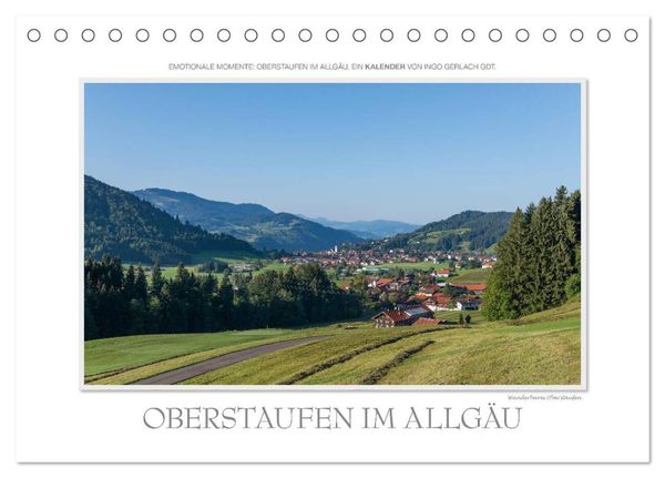 Emotionale Momente: Oberstaufen im Allgäu. (Tischkalender 2024 DIN A5 quer), CALVENDO Monatskalender
