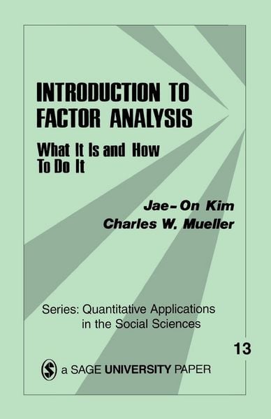 Produktbild: Introduction to Factor Analysis