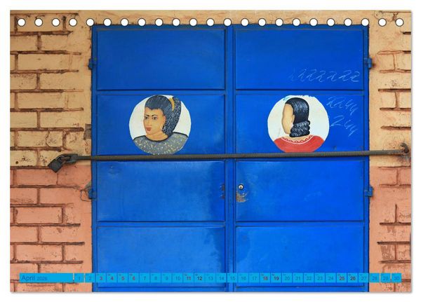 Produktbild: Benin M&auml;rkte Farben Voodoo (Tischkalender 2026 DIN A5 quer), CALVENDO Monatskalender