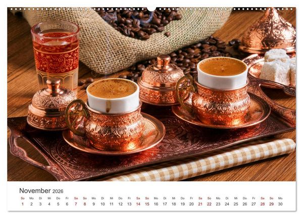Produktbild: Genussmomente Kaffee (Wandkalender 2026 DIN A2 quer), CALVENDO Monatskalender