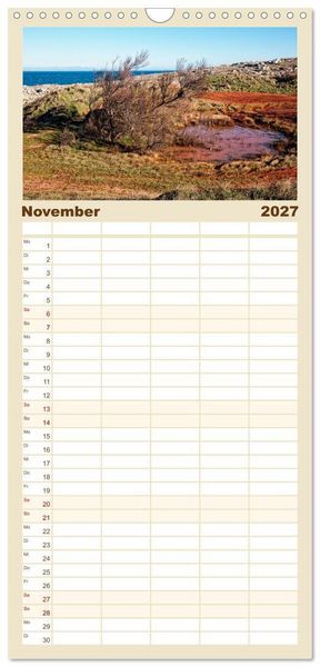 Produktbild: Familienplaner 2027 - il Salento Kulturlandschaft zwischen zwei Meeren mit 5 Spalten (Wandkalender, 21 x 45 cm) CALVENDO