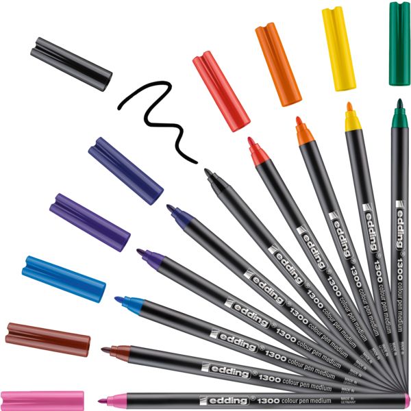 Produktbild: edding Fasermaler Color Pen 3mm 10er Set