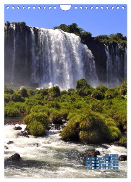 Produktbild: Wasserf&auml;lle S&uuml;damerikas - Iguazu Wasserf&auml;lle (Wandkalender 2026 DIN A4 hoch), CALVENDO Monatskalender