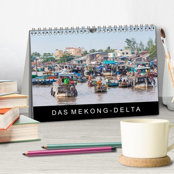 Produktbild: Das Mekong-Delta (Tischkalender 2026 DIN A5 quer), CALVENDO Monatskalender