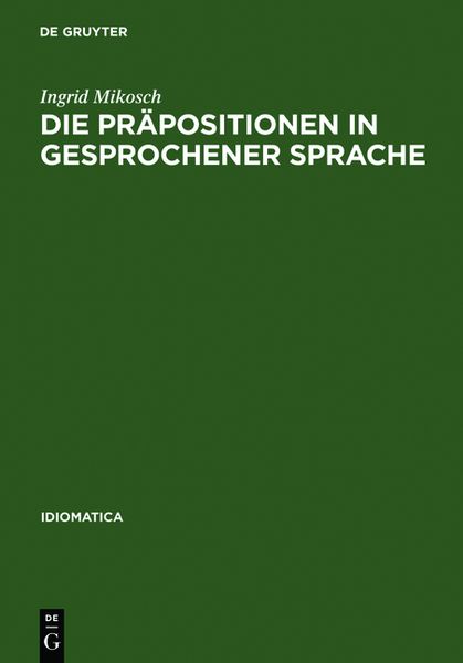 Produktbild: Die Pr&auml;positionen in gesprochener Sprache