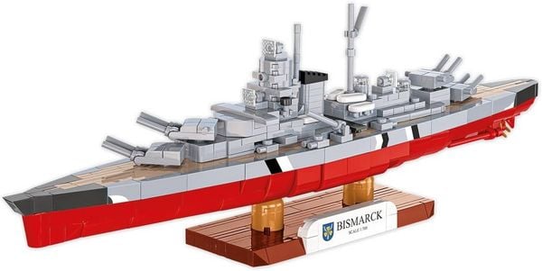 Produktbild: COBI Historical Collection 4854 - Battleship Bismarck, WWII, Bausatz 1:700, 590 Klemmbausteine