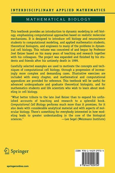 Produktbild: Computational Cell Biology
