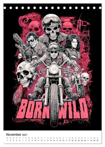 Produktbild: Phantom Bikers - Born Wild (Tischkalender 2027 DIN A5 hoch), CALVENDO Monatskalender