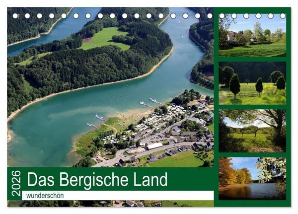 Produktbild: Das Bergische Land - wundersch&ouml;n (Tischkalender 2026 DIN A5 quer), CALVENDO Monatskalender