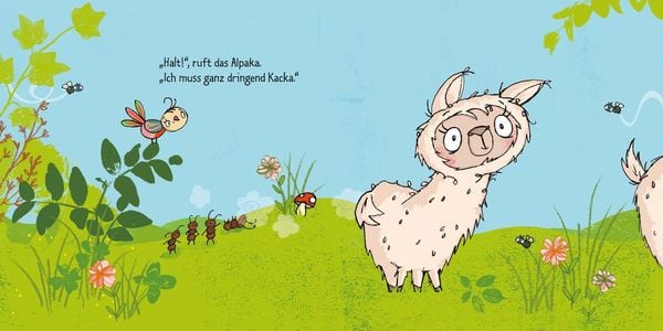 Das Alpaka muss Kacka