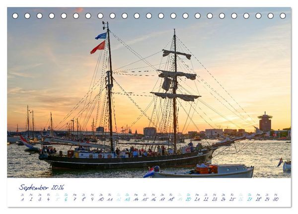 Produktbild: SAIL Amsterdam (Tischkalender 2026 DIN A5 quer), CALVENDO Monatskalender