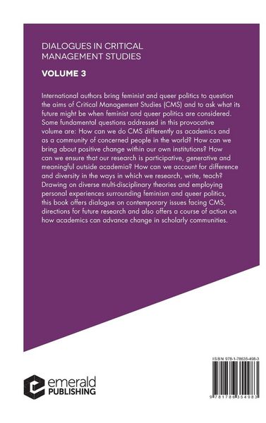 Produktbild: Feminists and Queer Theorists Debate the Future of Critical Management Studies